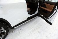 Lexus RX (16–) Пороги алюминиевые с пластиковой накладкой 1820 мм