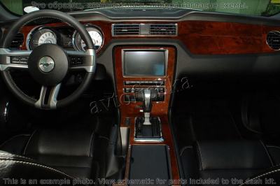 Декоративные накладки салона Ford Mustang 2010-н.в. Базовый набор,с навигацией.