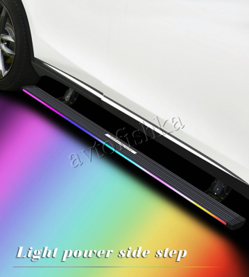 BMW X4 (19-) выдвижные электропороги с LED подсветкой
