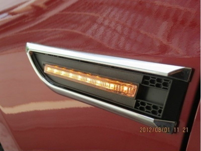 Chevrolet Cruze желтые светодиодные повторители поворотов на крылья, комплект 2 шт.