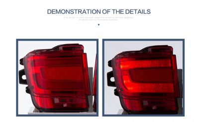 Toyota Land Cruiser 200 (15 – н.в.) светодиодные фонари (катафоты) в бампер, красные